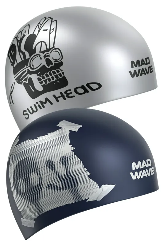 Силиконовая шапочка Mad Wave реверсивная, серебристый, арт. M0555 43 0 00W