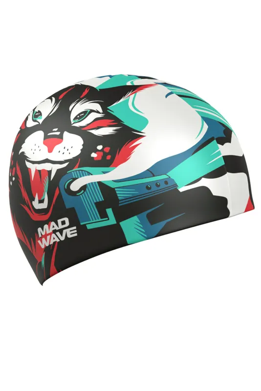 Шапочка для плавания юниорская Mad Wave, разноцветный, арт. M0574 28 0 00W