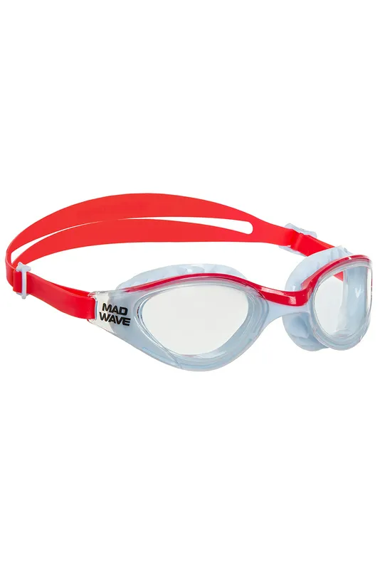 Очки для плавания Mad Wave Hydro flex Nano, красный, арт. M0425 12 0 05W