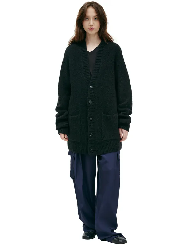 Кардиган Dries Van Noten вязаный из шерсти, черный, арт. 242-021243-9709-900