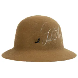 Шляпа Junya Watanabe с вышитым логотипом, коричневый, арт. WH-K606-051-4