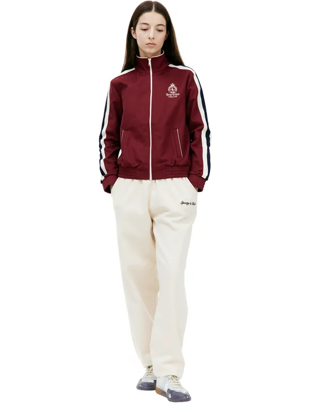 Спортивная куртка Sporty&Rich с лампасами, бордовый, арт. JAAW2329ME