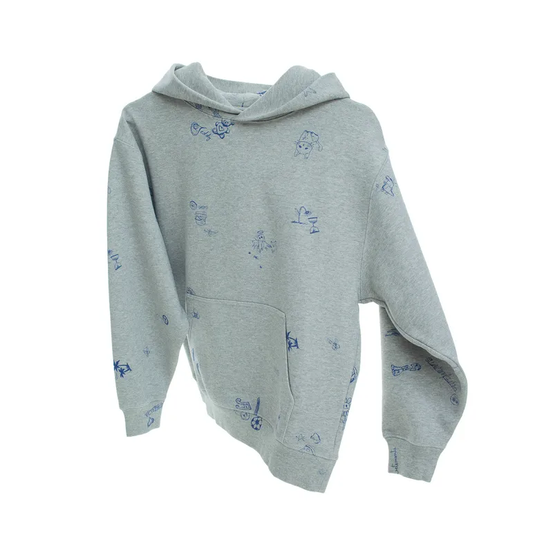 Худи VETEMENTS с монопринтом, серый, арт. KA10HD120G
