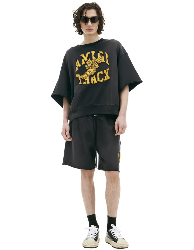 Футболка Amiri с вышитым логотипом, черный, арт. AMJYCW1003