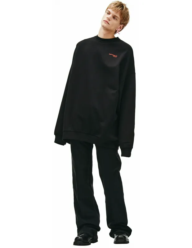 Свитшот Raf Simons оверсайз Synchronicity, черный, арт. 212-M167B-19004-0099