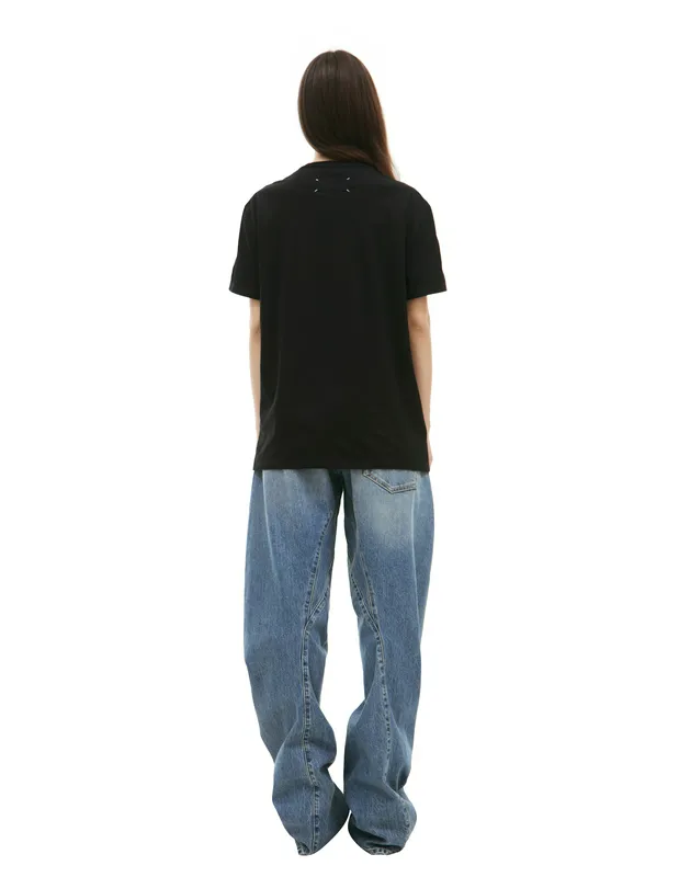 Футболка Maison Margiela с логотипом, черный, арт. S30GC0701/S22816/900/fw24
