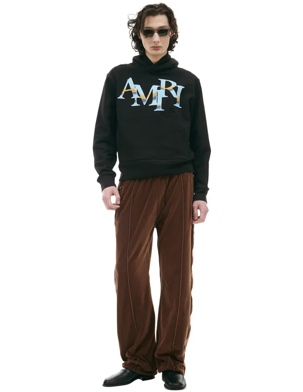 Худи Amiri с логотипом, черный, арт. PS24MJL021