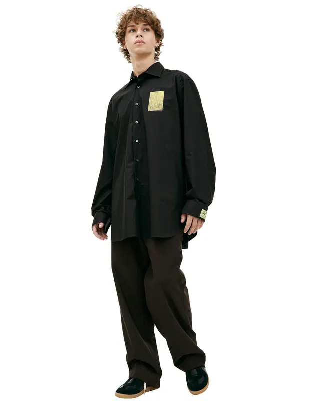 Рубашка Raf Simons X Philippe Vandenberg, черный, арт. 231-M257D-10000-0099