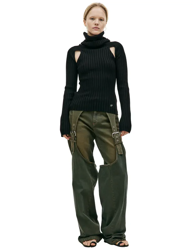 Водолазка Blumarine из шерсти, черный, арт. A34/4M033A/N0990