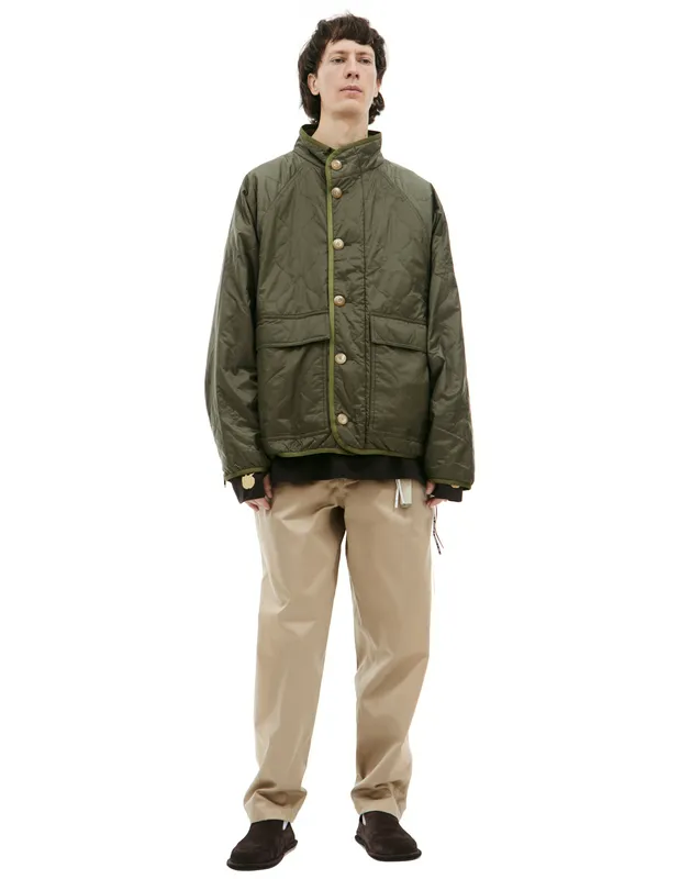Куртка Mastermind WORLD с накладными карманами, хаки, арт. MW24S13-BL012-604