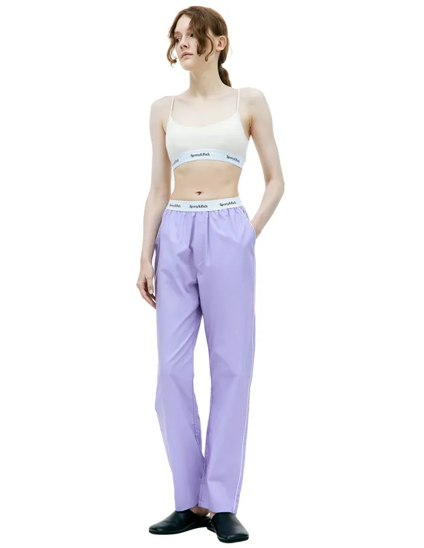 Пижамные брюки Sporty & Rich на резинке, фиолетовый, арт. PJ1012LI