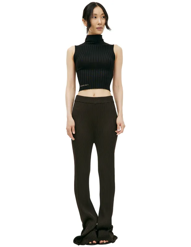 Расклешенные брюки Jil Sander, коричневый, арт. J02KA0187/J18287/201
