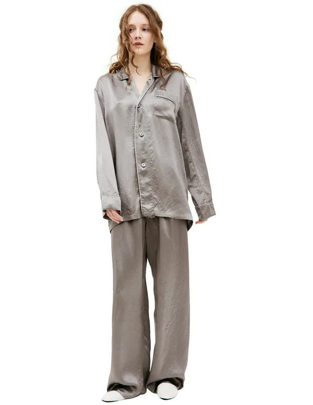 Пижамная рубашка Maison Margiela, серый, арт. S50DT0002/S54660/741