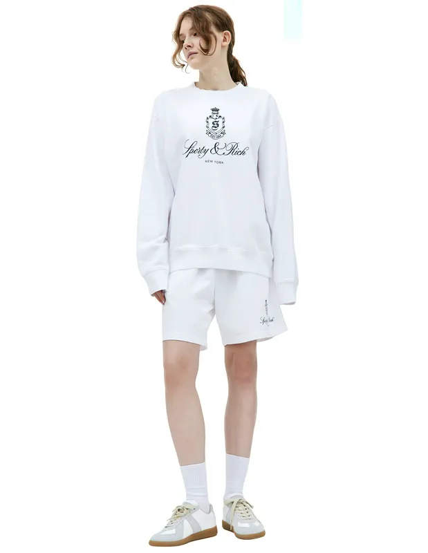Свитшот Sporty & Rich оверсайз Vendome, белый, арт. CR853WH