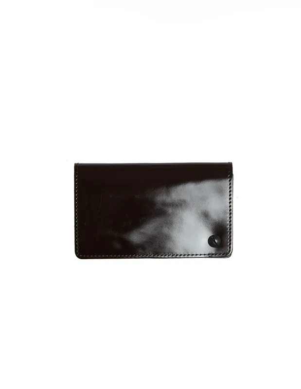 Визитница Yohji Yamamoto из полированной кожи, черный, арт. HK-A08-723-1