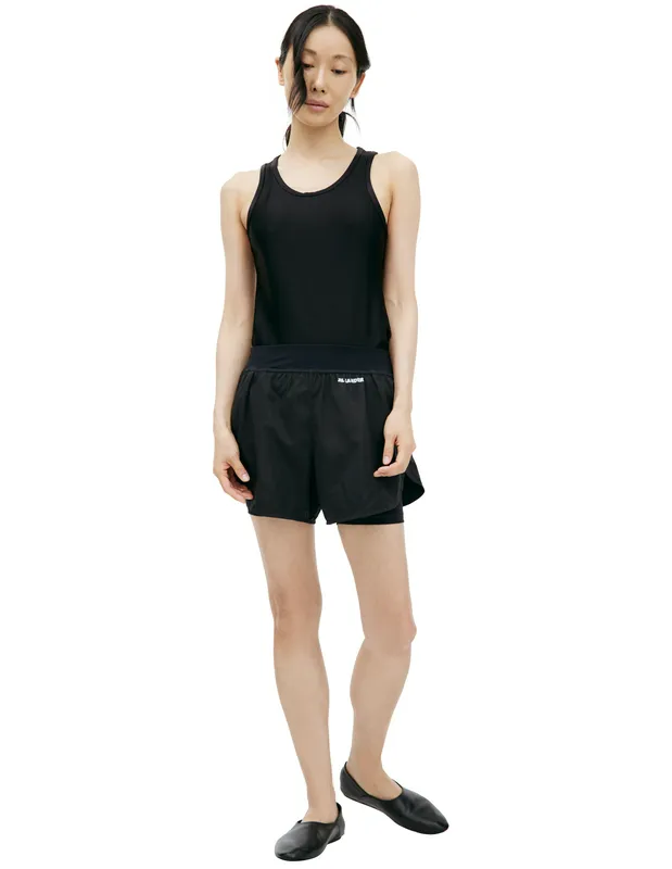 Шорты Jil Sander двуслойные, черный, арт. J40KA0027/JTN158/001