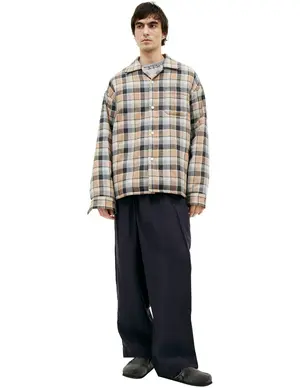 Куртка Visvim в клетку, бежевый, арт. 0125105013001
