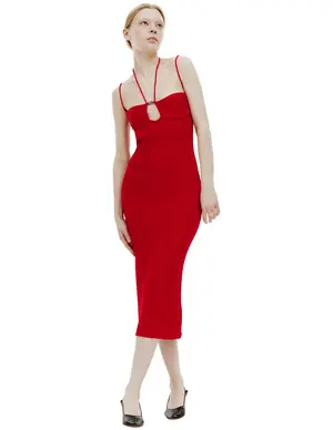 Платье Blumarine на бретелях, красный, арт. P34/4A023A/N0313
