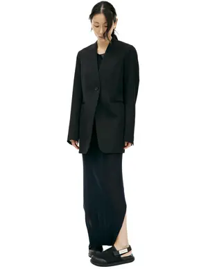 Пиджак Jil Sander шерстяной на одной пуговице, черный, арт. J04BN0001/J40021/001