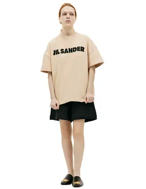 Футболка Jil Sander с логотипом, бежевый, арт. J21GC0001/J20215/236