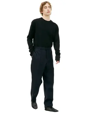 Брюки Jil Sander шерстяные со стрелками, синий, арт. J21KA0011/J41136/401