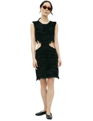 Платье Jil Sander с вырезами, черный, арт. J03CT0183/J18271/001