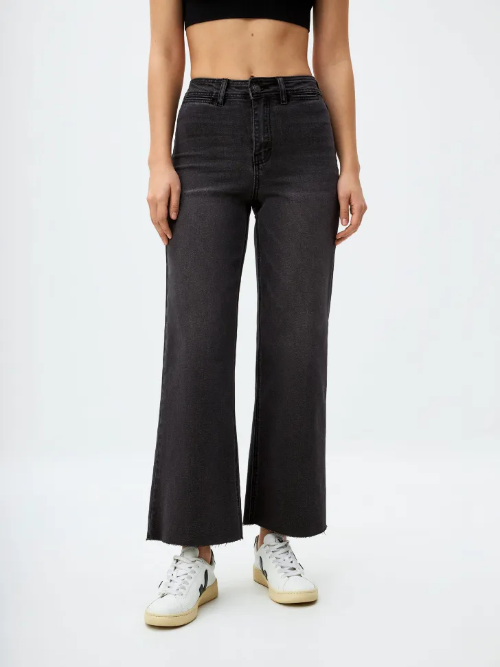 Джинсы Culottes, серый, арт. 10935