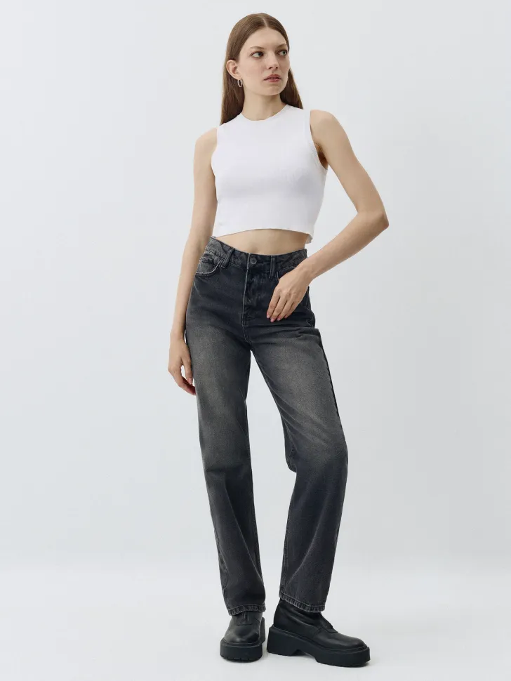 Джинсы STRAIGHT FIT, серый, арт. 10944