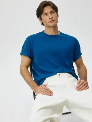 Футболка Sela Peter Regular Fit, синий, арт. 11064
