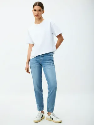 Джинсы MOM FIT, голубой, арт. 11175