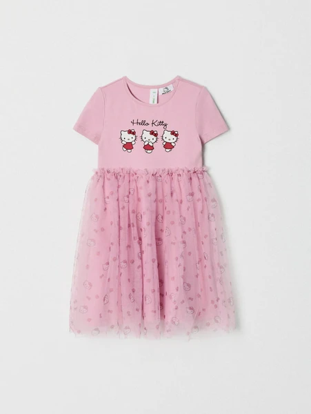 Платье Hello Kitty с юбкой из сетки для девочек, арт. 12046