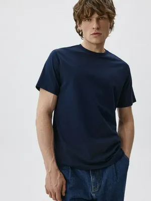 Футболка ADAM SLIM FIT базовая, синий, арт. 12339