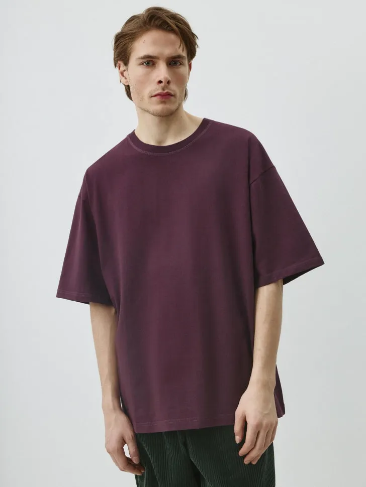 Футболка MAX OVERSIZE FIT базовая, бордовый, арт. 12388