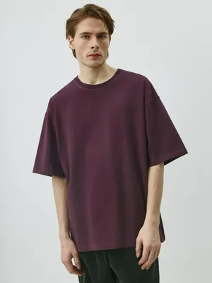 Футболка MAX OVERSIZE FIT базовая, бордовый, арт. 12388