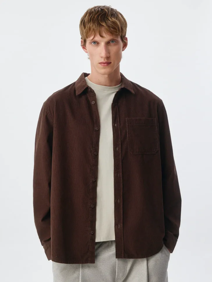 Вельветовая рубашка REGULAR FIT, арт. 12436