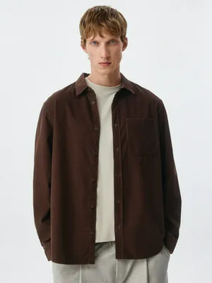 Вельветовая рубашка REGULAR FIT, арт. 12436
