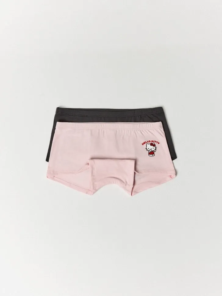 Набор из 2 трусов-слипов c принтом Hello Kitty, разноцветный, арт. 13009