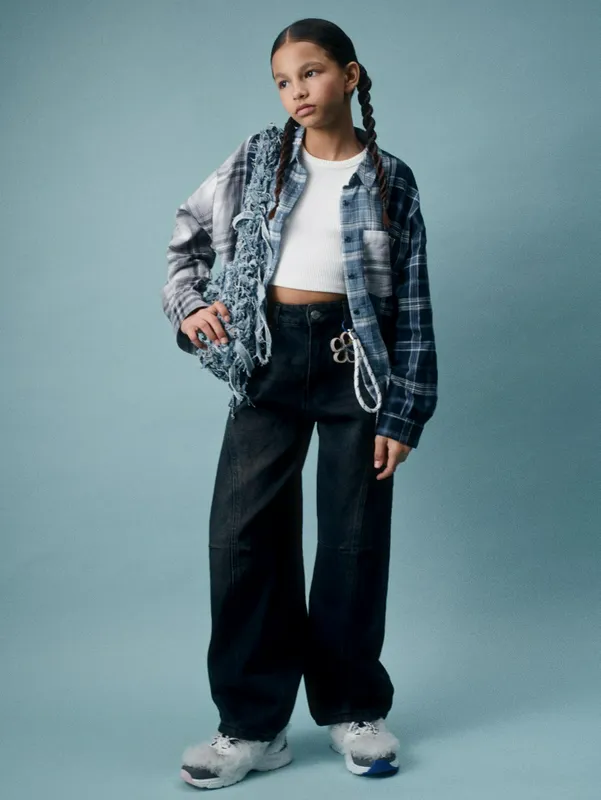 Джинсы Sela винтажные Baggy Fit, черный, арт. 5803051472