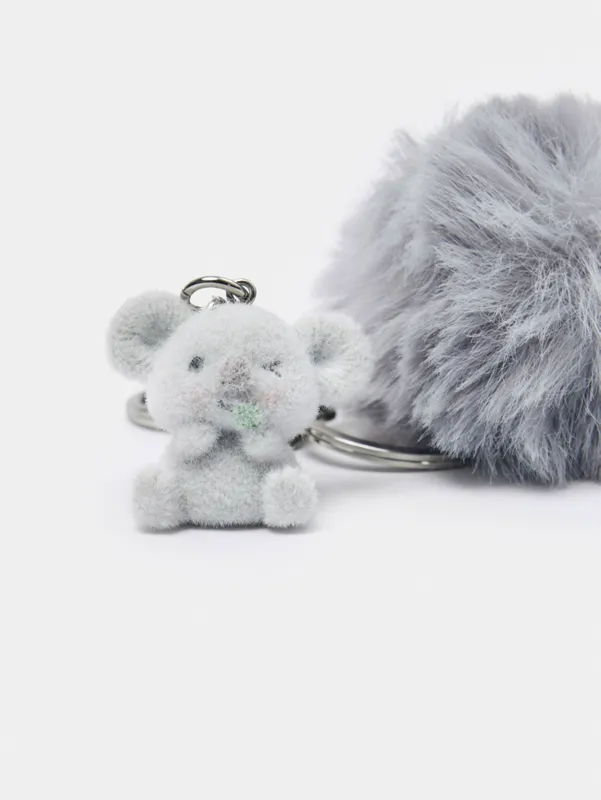 Брелок детский Sela с подвеской, серый, арт. SL6808253502