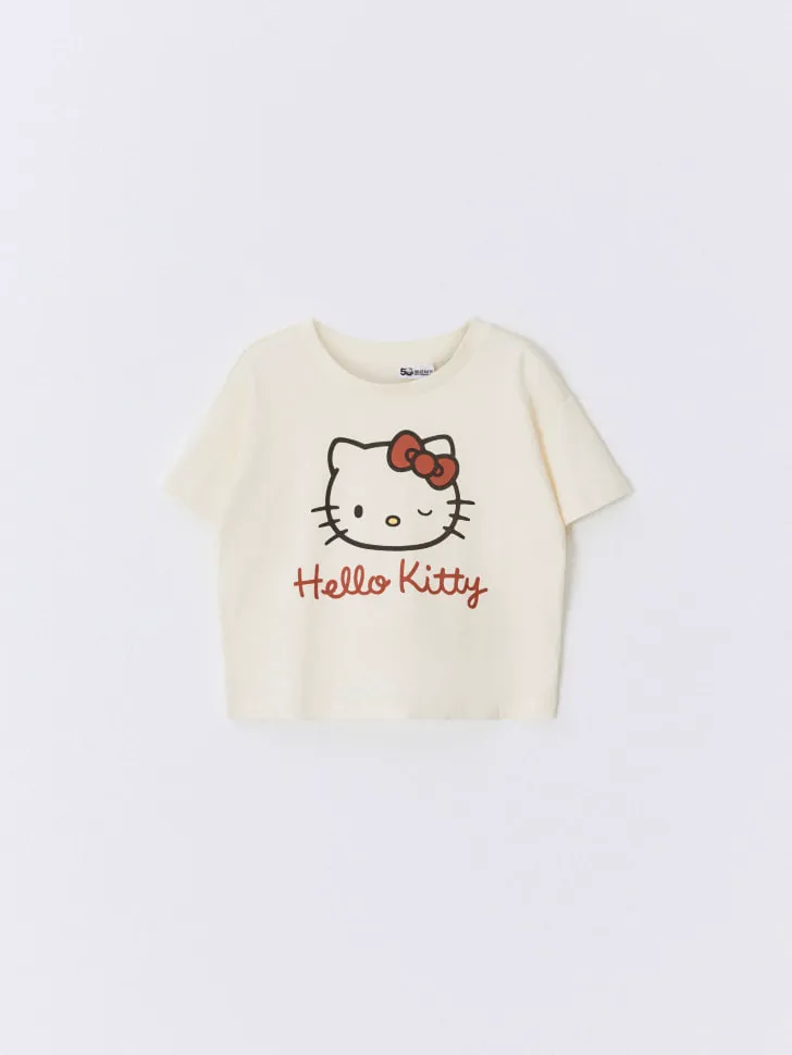 Пижамная футболка с принтом Hello Kitty, арт. 14785
