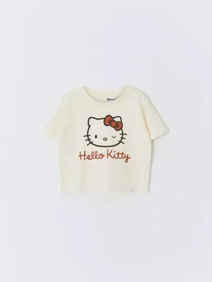 Пижамная футболка с принтом Hello Kitty, арт. 14785
