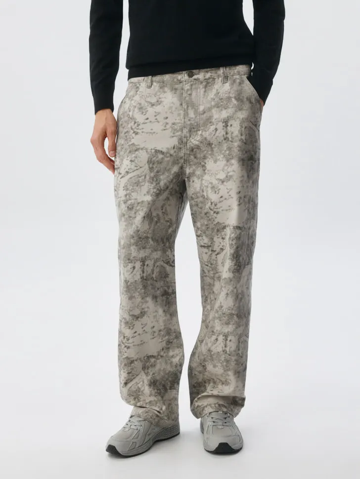 Джинсы RELAXED FIT с принтом, арт. 14948