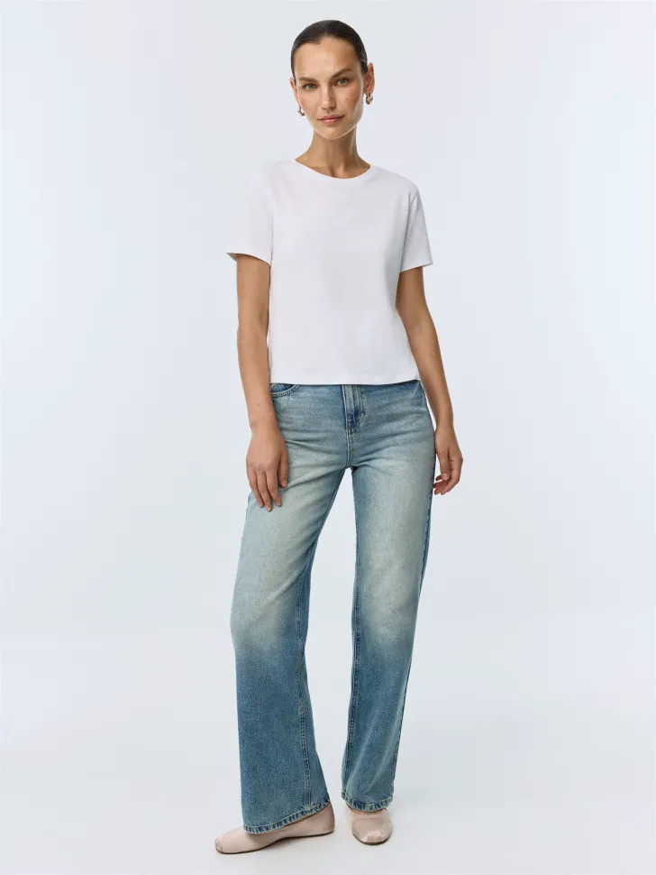 Джинсы 411 WIDE LEG из органического хлопка, синий, арт. 14999