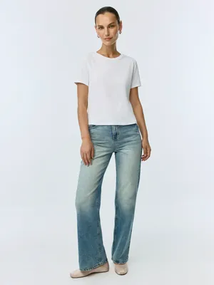 Джинсы 411 WIDE LEG из органического хлопка, синий, арт. 14999