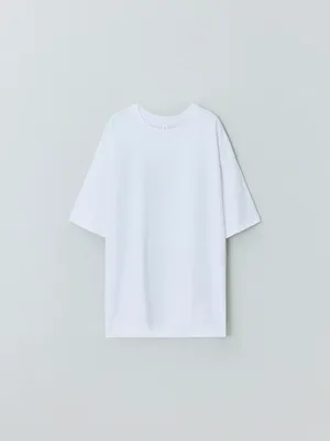 Футболка MAX OVERSIZE FIT базовая, белый, арт. 15021