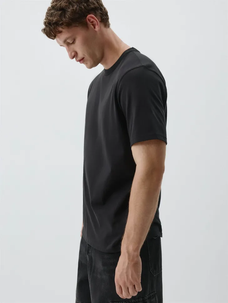 Футболка PETER REGULAR FIT базовая, черный, арт. 15023