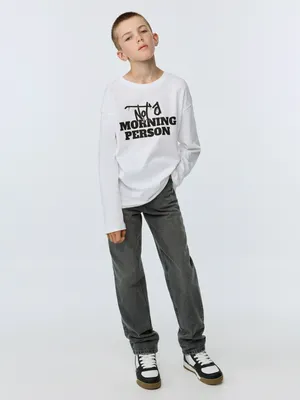 Джинсы Straight fit, серый, арт. 15056