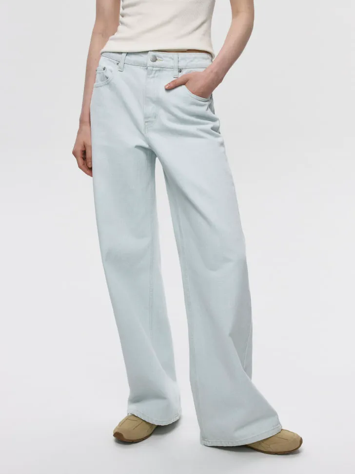 Джинсы WIDE LEG с патчем, арт. SL5804011430