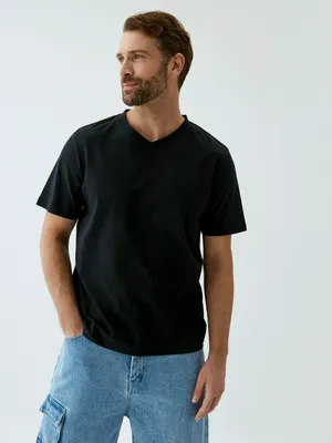 Футболка MARK REGULAR FIT базовая, черный, арт. 15074