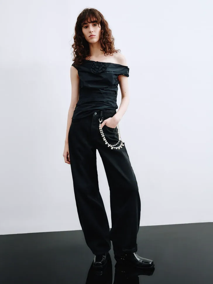 Джинсы Balloon fit, арт. 16034